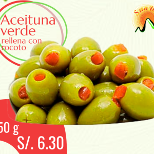 Aceituna Verde Rellena con Rocoto